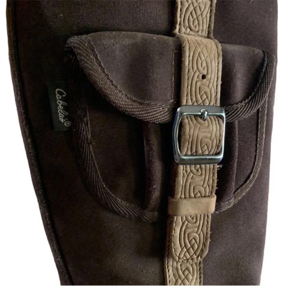 Cabelas Suede Leather Wool Shearling winter weather cargo boots Women’s Sz 6